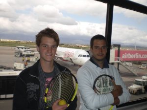 Tennis am Flughafen!
